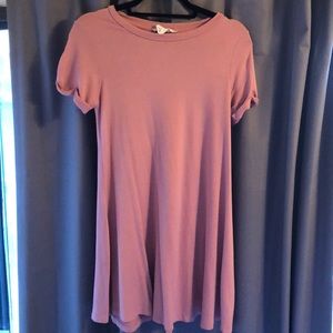 (Forever 21) French Terry T-Shirt Dress Blush Pink